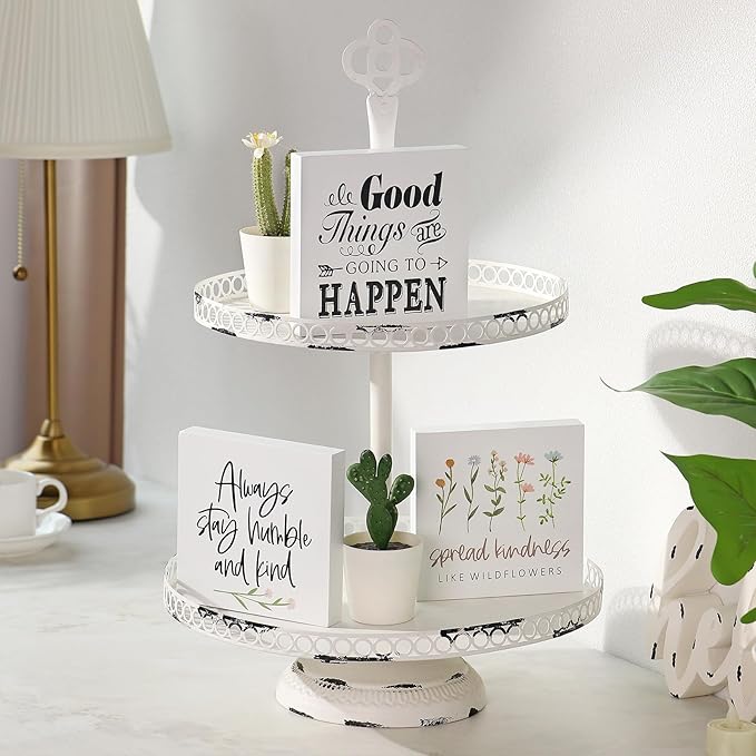 3 PCS Inspirational Wooden Box Signs - Image 6