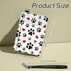 BWEGRHE Small Travel Wallets, Cute Dog Paw Prints Slim Minimalist Front Pocket - Image 2