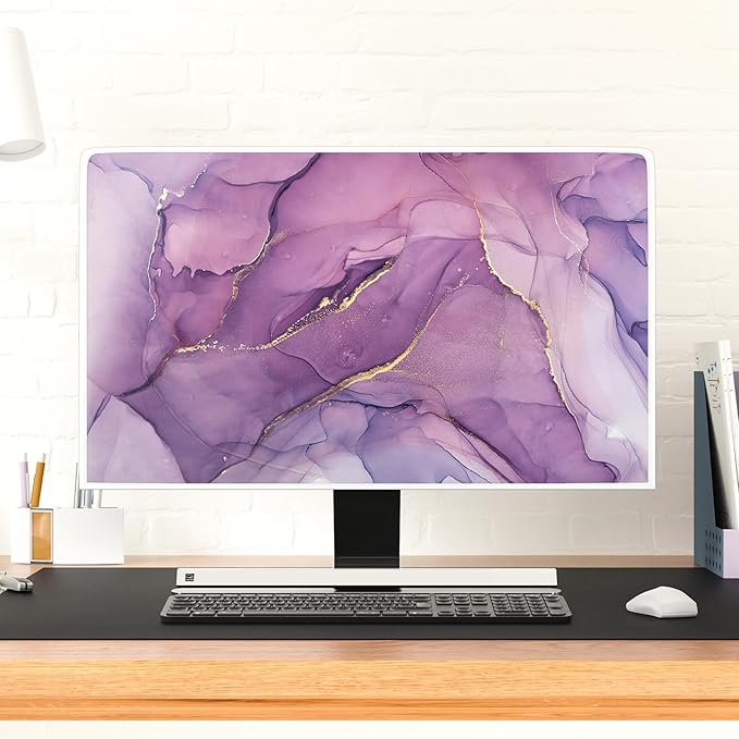 Baocicco Fashion Violet Marble Waterproof TV Dust Cover 75 Inch Anti-Static - Image 4