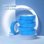 SEBETOW 10 Rolls Painters Tape 1 inch Bulk Painter Tape Blue Wide Roll - Image 3