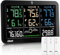 OBET Weather Station Wireless Indoor Outdoor Thermometer Wireless, Color by OBET