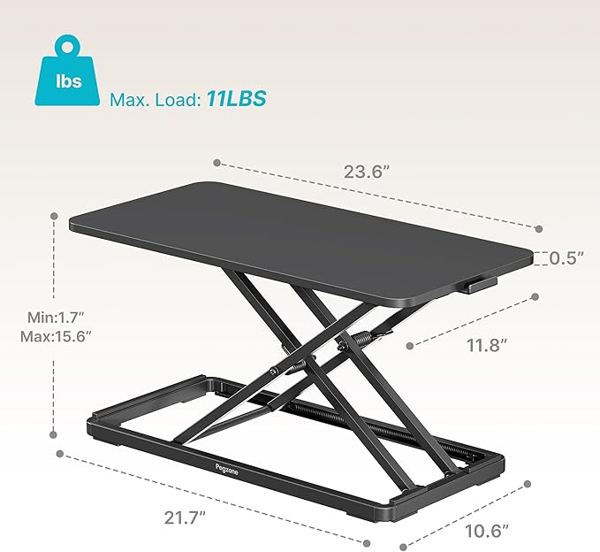PEGZONE Keyboard and Mouse Riser, Height Adjustable keyboard stand - Image 6