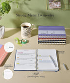 Graph Spiral Journal Notebook, A5 Hardcover Spiral Journals - Image 5
