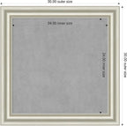 Amanti Art Silver Framed Magnetic Board 30x30 Medium Vision Board - Image 2