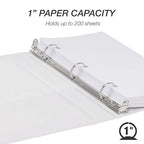 Samsill Economy 1 Inch Mini 3 Ring Binder, Made in The USA, Round Ring Binder - Image 3