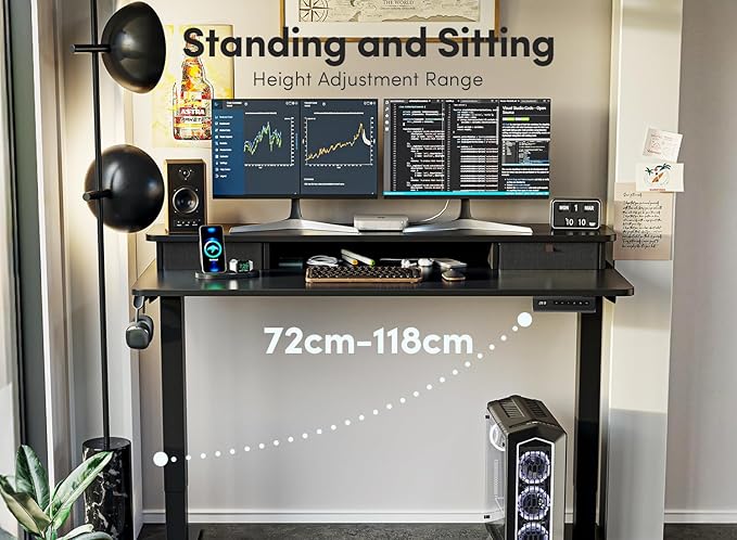 FEZIBO 48 x 24 Inch Height Adjustable Electric Standing Desk - Image 4