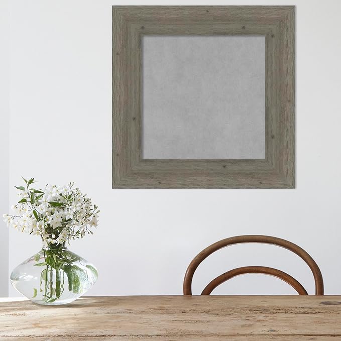 Amanti Art Grey Framed Magnetic Board 23x23 Small Vision Board - Image 5