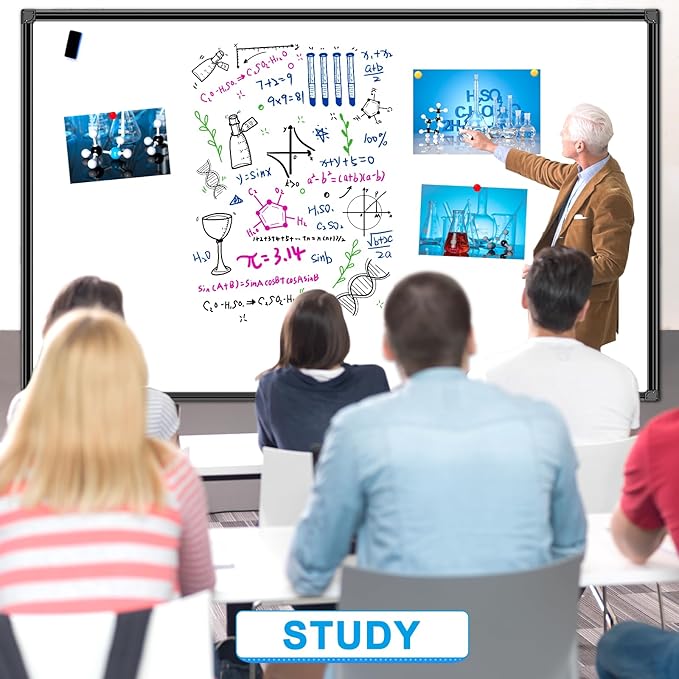 H-Qprobd 72"x48" White Board for Wall Large Magnetic Dry Erase Board - Image 7