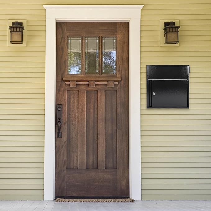 Large Wall Mount Mailbox with Lock and Outgoing Mail Flag - Image 2