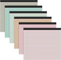 Lincia 6 Pcs 11" x 9.5" Legal Pads College Ruled Notepad Landscape Notebook by Lincia