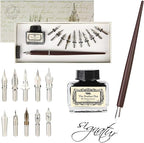 hhhouu Calligraphy Set for Beginners Quill Pen and Ink Set Fancy Pens by hhhouuWithFunCreativity
