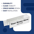 20-Pack 8.5" x 2.5" Acrylic Name Plates - Image 4