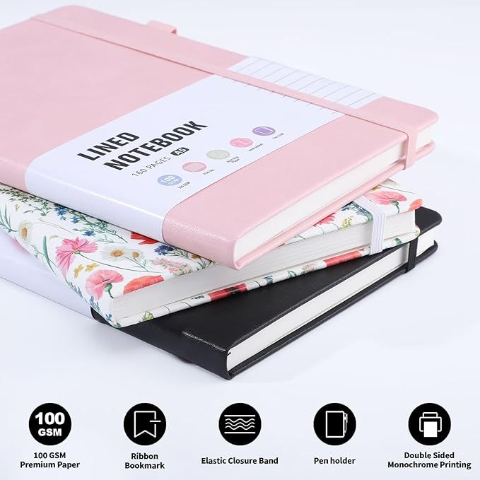 Thboxes 80 Sheets Lined Journal Notebook, 5.7" X 8.3" Writing & Journaling - Image 5