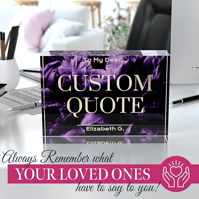 Custom Acrylic Sign Personalized, Custom Desk Name Plate, 18 Styles, - Image 5