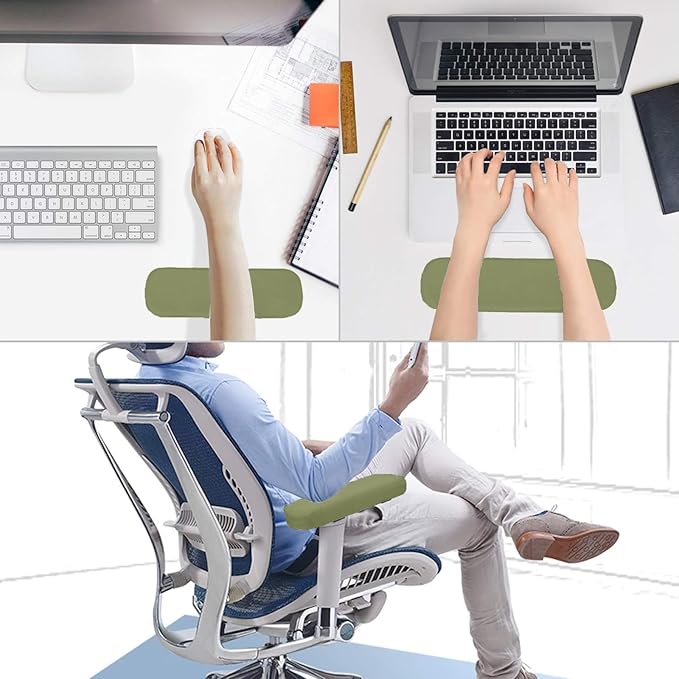 MOSISO Chair Armrest Pads, Memory Foam Home/Office Chair Arm Rest Covers Comfy - Image 5