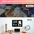 4 Pack Black Magnetic Board, 17.5" x 11.4" Magnet Bulletin Board to Display - Image 5