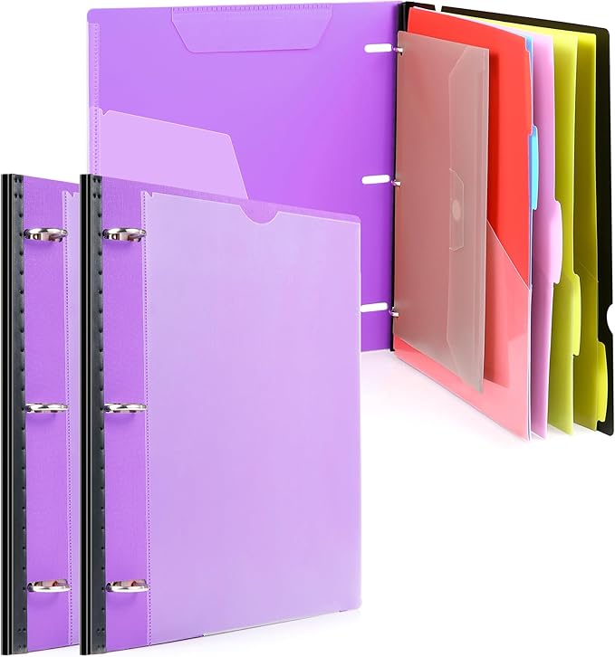 WOT I Telescoping Project Organizer 2-Pack, Refillable 3 Ring Binder by WOTI