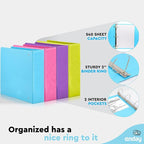 2 Inch Binder 3 Ring Binders, Slant D-Ring 2” Clear View Cover - Image 3