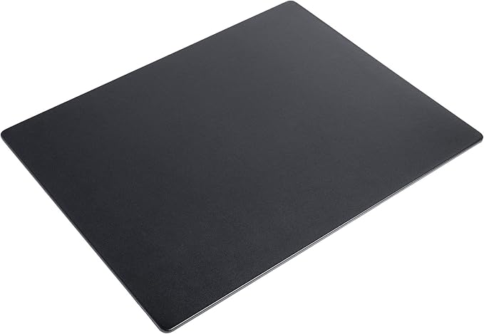 Black Leather 24" x 19" Desk Mat Without Rails - Image 4