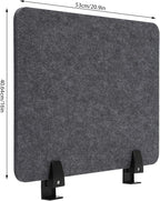 ReFocus Raw Clamp-On Acoustic Desk Divider Mounted Privacy Panel Set – Reduce - Image 2