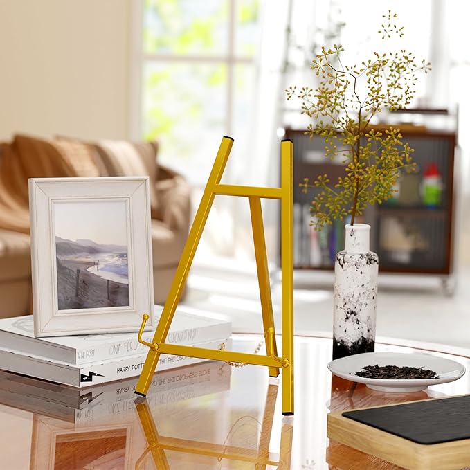GALAGLAM Table Top Easels for Display, Metal Small Easel Stand for Display - Image 2