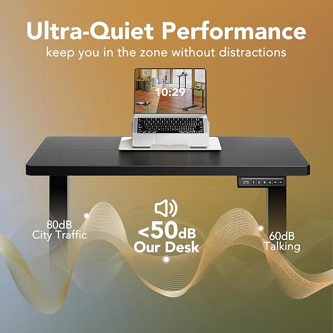 HUANUO Electric Standing Desk, 40 x 24 Inch Height Adjustable Computer Desk - Image 6
