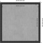 Amanti Art Black Framed Magnetic Board 26x26 Medium Vision Board - Image 4