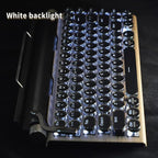 Adventurers Typewriter-Style Retro Mechanical Keyboard LED Backlight 83 Keys - Image 5
