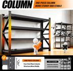 59"w garage shelving heavy duty metal storage shelves on a desk or shelf