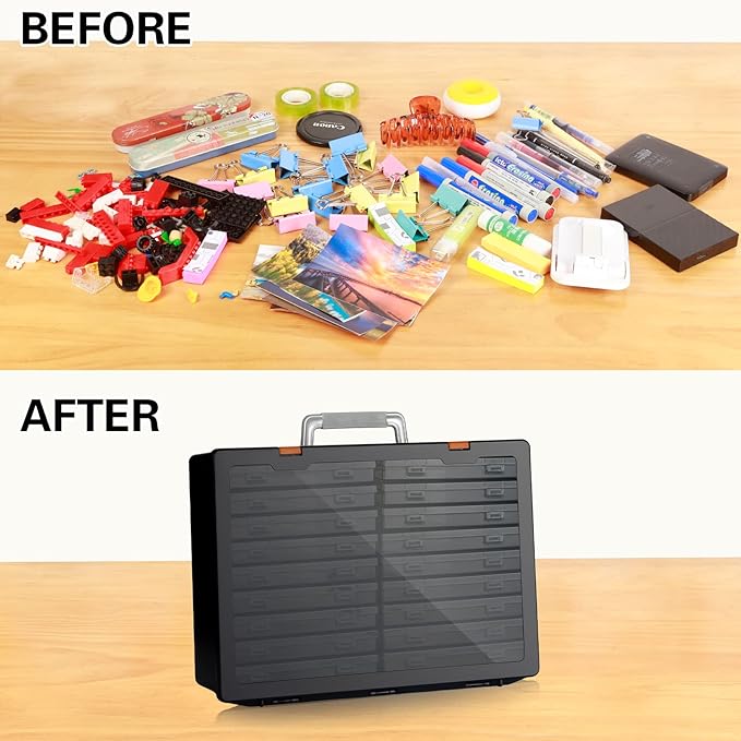 Photo Storage Box 4" x 6", 18 Inner Extra Large Photo Case Large Photo - Image 3