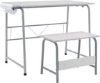 SD Studio Designs Project Center, 55128 Craft Table Play Desk with Bench, Grey, 37.75"W x 21.75"D x 28"H,Grey