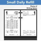 2021 Daily Desk Calendar Refill by AT-A-GLANCE, 3-1/2" x 6", Financial (S1705021)