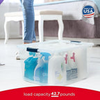 Rubbermaid Cleverstore 95 Qt Clear Storage Bins - Image 5
