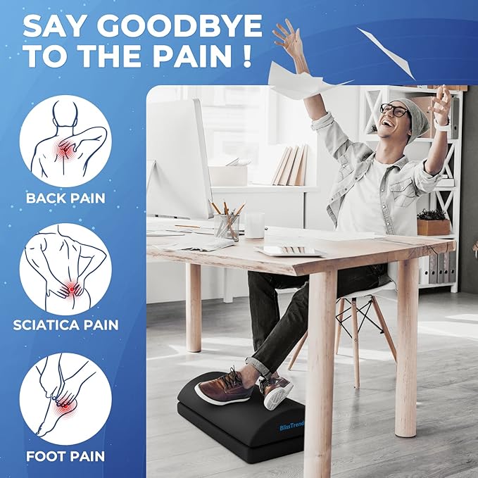 BlissTrends Foot Rest for Under Desk at Work-Versatile Foot Stool - Image 2