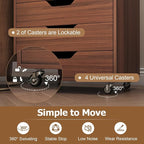 Giantex 7-Drawer Storage Cabinet, Mobile File Organizer - Image 7