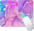 IMAYONDIA Purple Pink Blue Marble Mouse Pad, Liquid Gold Paint Marble Mouse Pads by IMAYONDIA