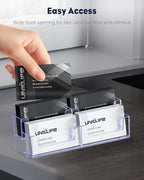 Uniclife 2 Pack Acrylic Business Card Holder - Image 3