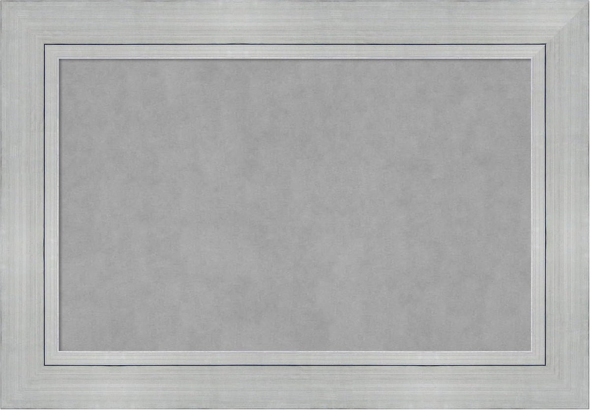 Amanti Art Silver Framed Magnetic Board 27x39 Large Vision Board