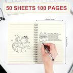 Yahenda Spiral Notebook College Ruled Journals Notebooks Lined 8.3 x 5.5 Inch - Image 3