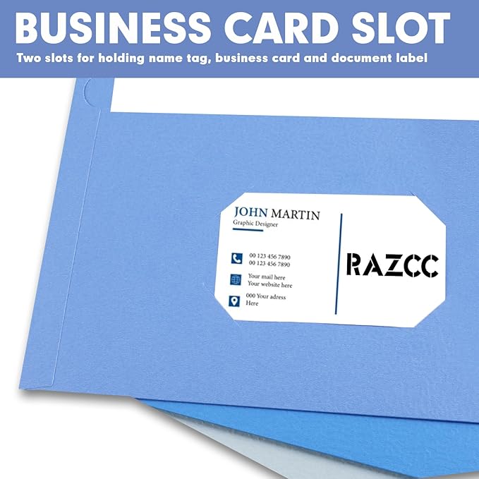 Two Pocket Folders, RAZCC 50 Pack File Folders - Image 4