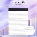 12 Pack Legal Pads 8.5 x 11 Wide Ruled Note Pads 8.5 x 11 Inch Notepads Micro - Image 2