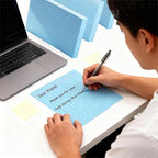 JINMIKEJI Blue Ruled Index Cards 5x7 Inch - Image 5