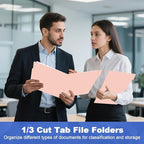 File Folder, HERKKA 30 Pack 1/3 Cut Tab File Folders, File Folders Great - Image 7