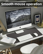 Small Desk Mat, Leather Desk Pad Protector, Desk Mouse pad, Office Desk mat - Image 4