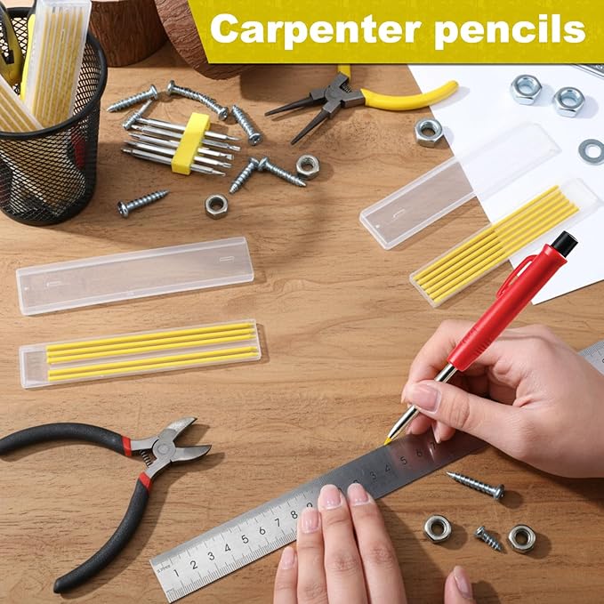 Zhehao 120 Pieces 2.8 mm Carpenter Pencils Lead Refills HB Refill - Image 6