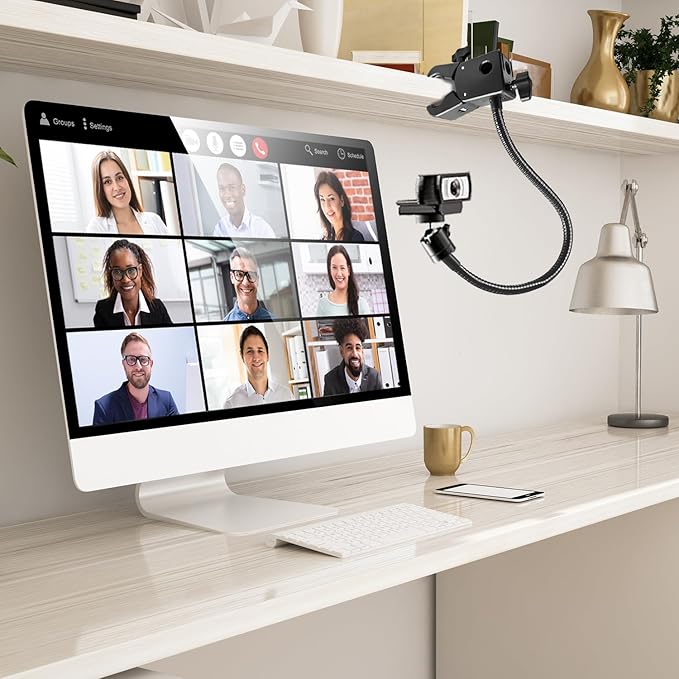 Khazylorr Webcam Stand, Webcam Mount Gooseneck Arm - Image 6