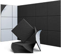 UNECHO 12 Pack 12" X 12" X 0.4" Acoustic Panels by UNECHOACOUSTIC