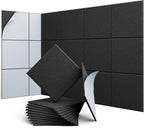 UNECHO 12 Pack 12" X 12" X 0.4" Acoustic Panels by UNECHOACOUSTIC