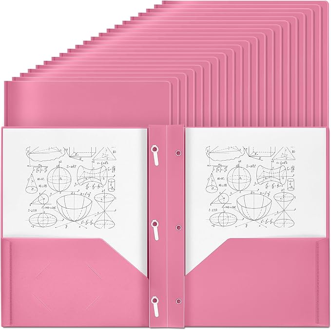 Lincia 100 Pcs Plastic Folders by Lincia