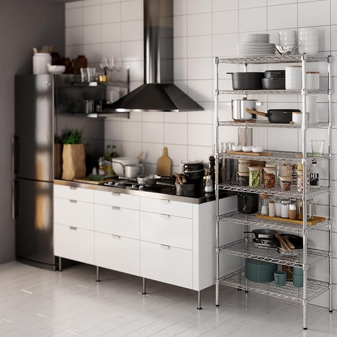 Regal Altair 18" Deep x 30" Wide x 74" Height Wire Shelving Kit | 8-Tier | NSF - Image 2